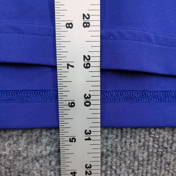 Under Armour Men's Polo Shirt Blue Large Loose Heatgear Logo Short Sleeve - Picture 15 of 16